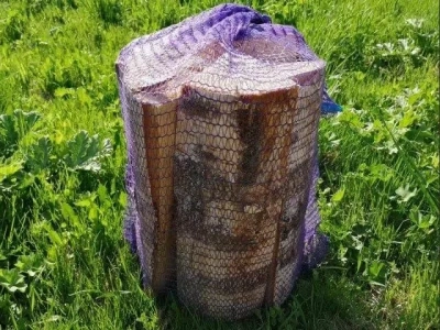 Дрова в сетках